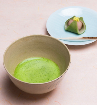 抹茶と生菓子